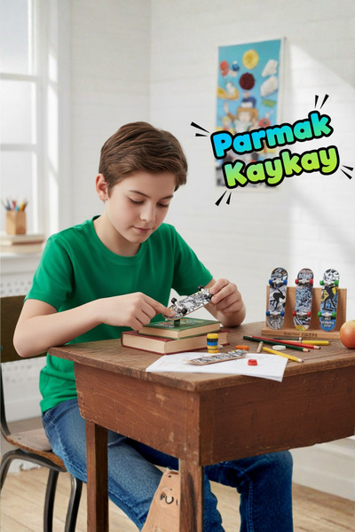 craftivio Mini Parmak Kaykay 2'li Sök Tak Aksesuarlı 3+ Yaş