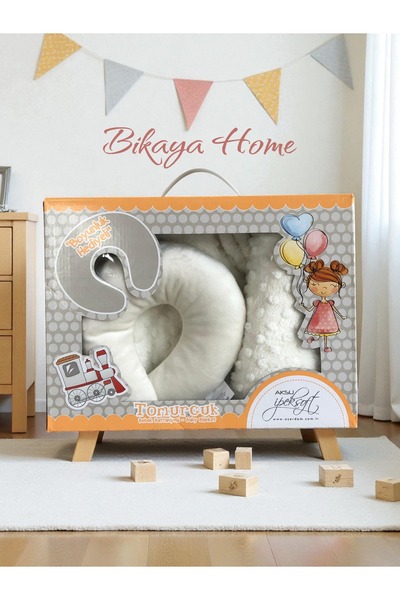 Bikaya Home İpeksoft Tomurcuk Baby Blanket - with Neck Collar Gift - 90X110 cm - Original Boxed