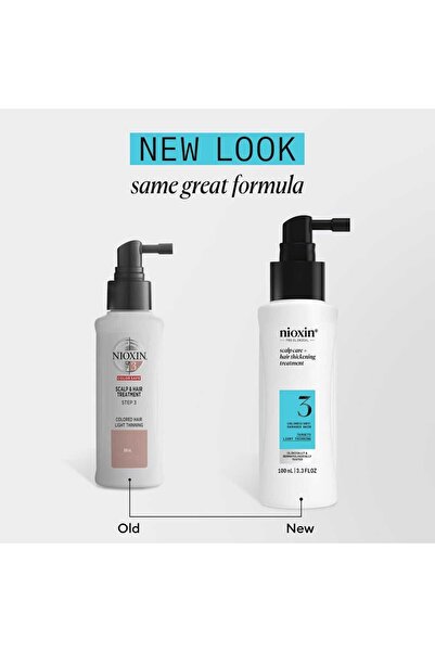 Nioxin Θεραπεία μαλλιών System 3 100ml (χωρίς ξέβγαλμα για βαμμένα μαλλιά με αραίωση)