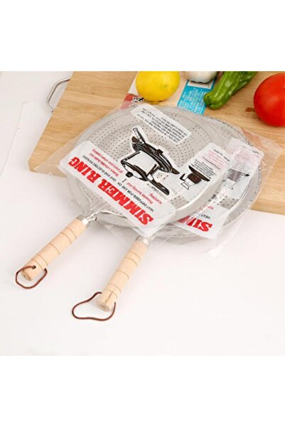 FORHOUSE Flame diffuser for gas stove 21cm wooden handle