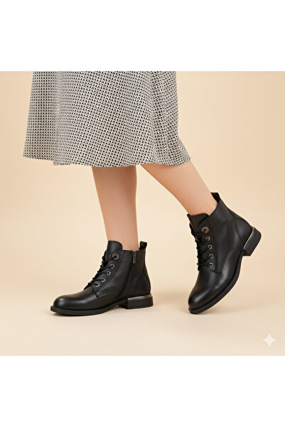 Mammamia D25Kb-8515 Genuine Leather Women's Boots