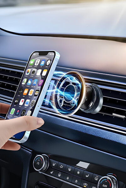 Hatreds Araç İçi Menfez Telefon Tutucu Magsafe Uyumlu İçindeki Yapışkan Mıkna...