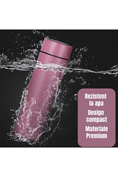 iTin Smart thermos with LED display and touch screen, infuser sieve, double wall, leak-proof lid, 500ml