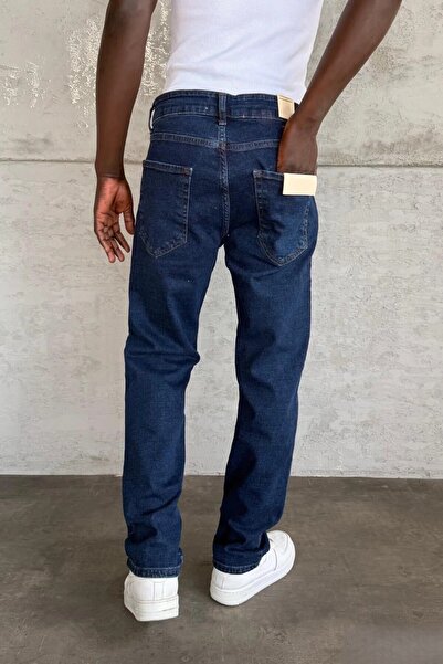 MADZEYMODA Men's Regular Fit Stretch Fabric Blue Denim Jean Trousers Ke-913