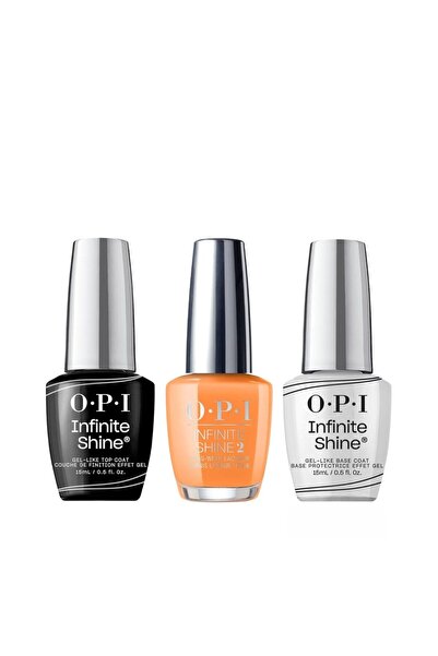 OPI Σετ Μανικιούρ Infinite Shine: Βάση 15ml + Χωρίς γραμμές μαυρίσματος 15ml ...