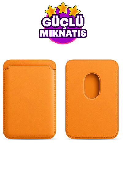 WANNA PROTECT حامل بطاقات مغناطيسي من Magsafe، حامل بطاقات جلدي متوافق مع جمي...