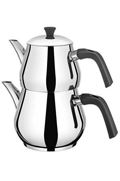 Çetcook طقم إبريق شاي من الفولاذ المقاوم للصدأ من داملا، حجم عائلي، سعة علوية...