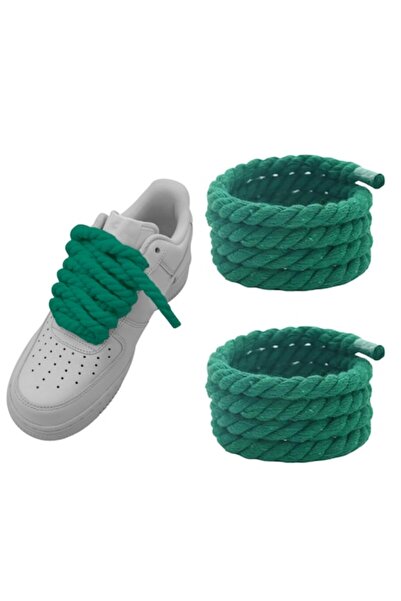 Wanty Șireturi din frânghie 100 cm, bumbac, vârfuri transparente, textură tra...