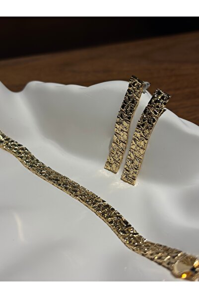 Helia Studio Embossed Gold Color Brass Bracelet
