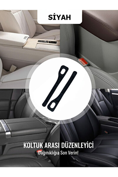 MS Garaj Araç Ön Koltuk Arası Düzenleyici 1 Çift | Esnek Boşluk Doldurucu Org...