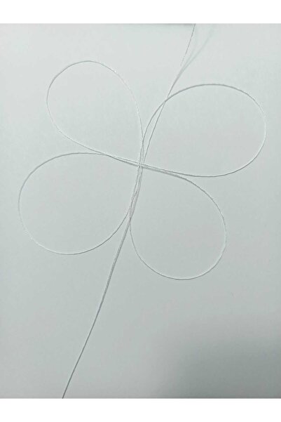 Eskişehir hobi sanat 0.3 mm 50 Meters Rosary Cord Optical White Color