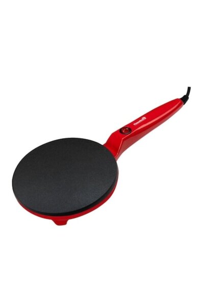 stuffix Crepe Maker, 700W, with Whisk and Batter Pan, Non-Stick, Red