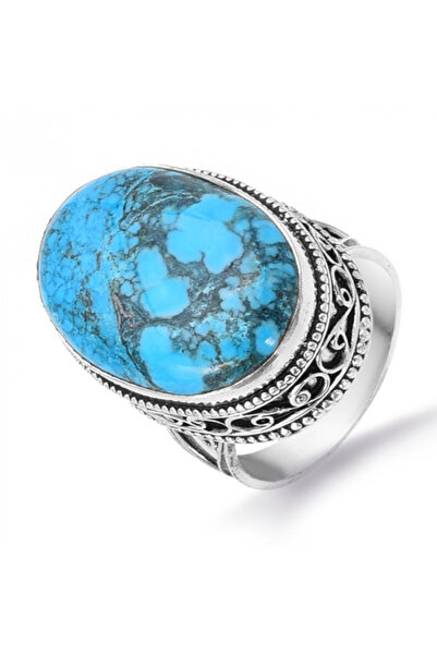 Podoabele Mele Inel filigran din argint cu piatră turcoaz „Suflet Boem”