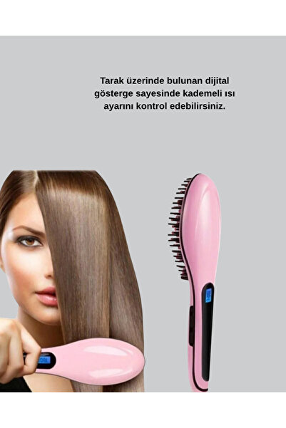 ZERO LAND Lvsqvr Professional Hair Straightener Comb – 230 ° C Maximum Heat, Rapid Heating, and (211837) Ceramic P