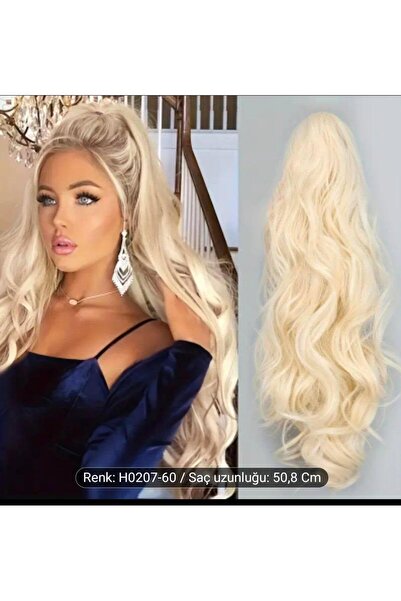 PERUK Yeni Elegant Uzun Dalgalı Yumuşak Kaliteli Sentetik At kuyruğu saç