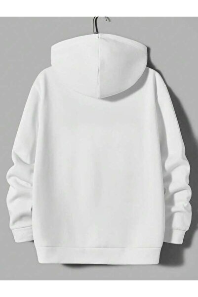 LAVİTTA Boston Written Line Printed Unisex Oversized Hooded Hoodie