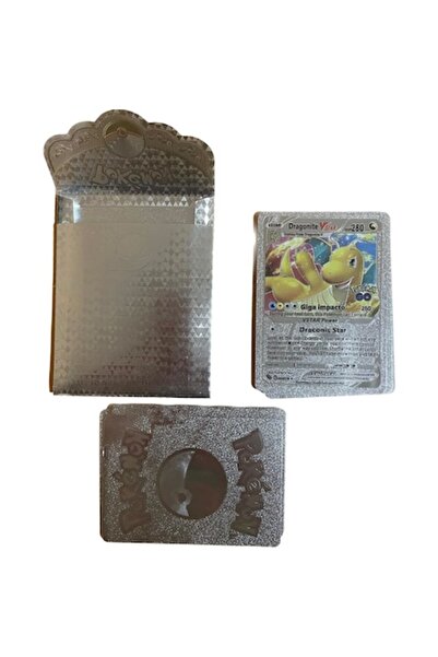 Stone Pachet de cărți Pokemon, 10 cărți, argintii, holografice