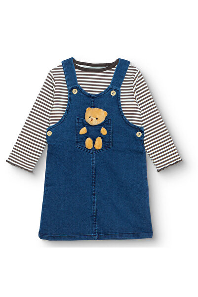 ebebek Hello Baby HelloBaby Kız Bebek Teddy Bear Elbise Tshirt Denim Bisiklet...