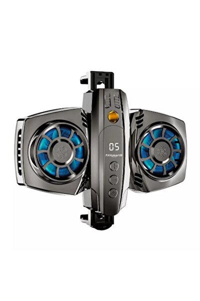 FAVsmart K4 Gaming Cooler – Ventilatoare Duale, RGB, USB-C, Control Digital, iOS & Android