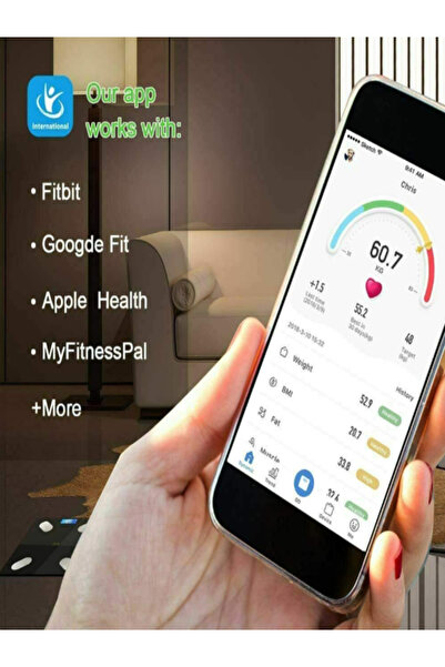 OEM Smart Electronic Scale, Ultra Slim, USB, Bluetooth, Glass LCD – White