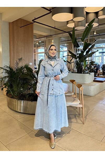 MİREL BUTİK ΕΛΙΤ ΓΥΝΑΙΚΕΙΟ ΣΕΤ ΤΖΙΝ ΜΕ ΦΟΥΣΤΑ