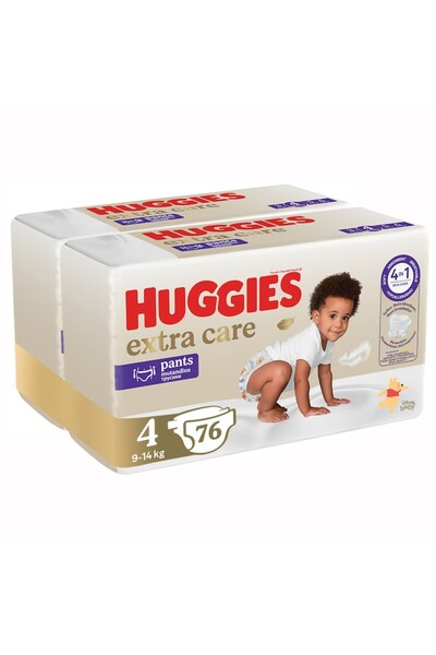 Huggies Extra Care Pants Pack Size 4, 9-14 kg, 76 pcs