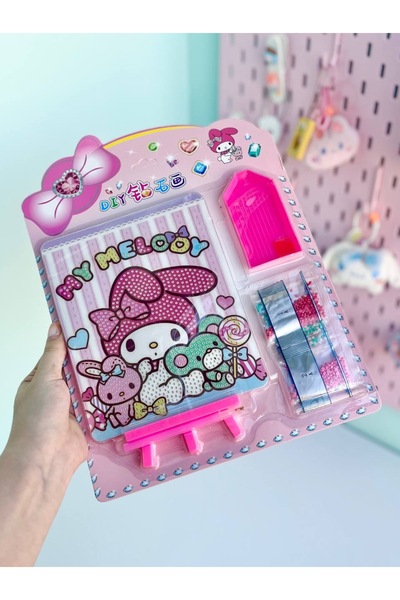 synshop My Melody Elmas Mozaik Kendin Yap Dıy Boyama Seti Boncuklu Taşlı Tabl...
