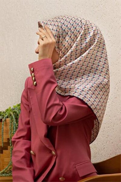 Vissona Μεταξωτό μαντήλι Tivil 60992 - 27 - 281 Μοτίβο με ροδαλόχρωμο μοτίβο