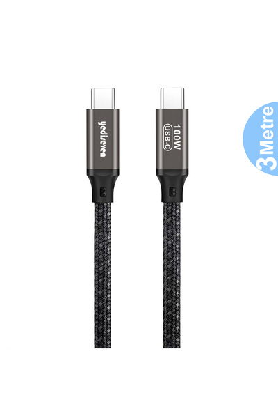 yediseven Type C To Type C 100 Watt Android Huawei Xiaomi Iphone Hızlı Şarj D...