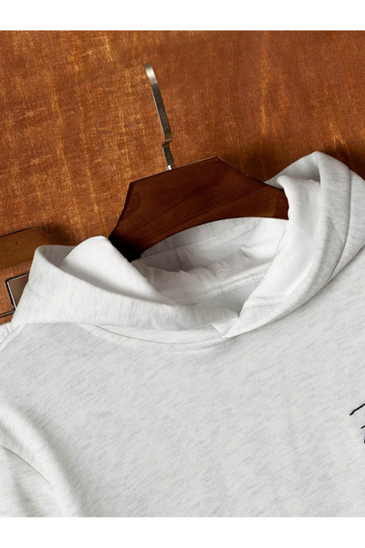 LAVİTTA Hooded Unisex Tracksuit Set with Flaring Written