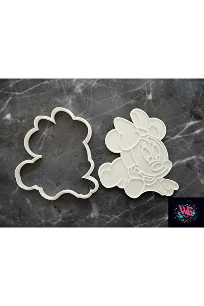 WLS studio Minnie Mouse Kurabiye Kalıbı ve Şeker Hamuru Şekillendirici