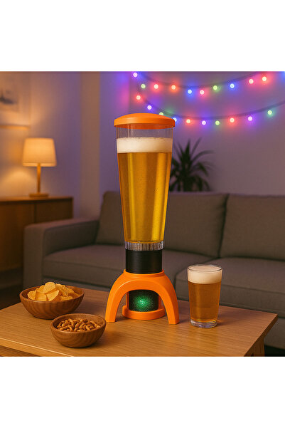 SokShop Dozator de bere cu difuzor Bluetooth, lumină LED RGB și rezervor de 3 litri