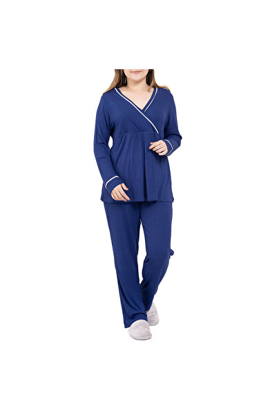 ebebek Baby Mom baby mom Anne Pijama Takımı Viskon V Yaka
