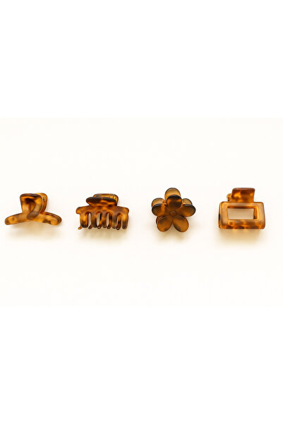 Srctech Set of 4 Brown Leopard Print 2 cm Small Buckles