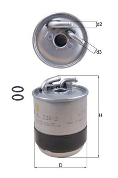 KNECHT Mercedes W203 W204 C220Cdi Oil Filter with Water Sensor Kl2282D