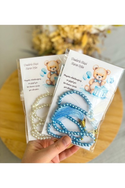 Hediye Atölyem سبحة مع بطاقة هدية 10 قطع