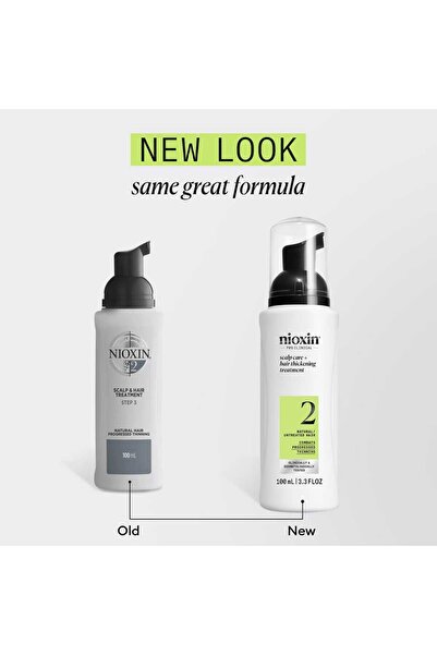 Nioxin System 2 Hair Treatment 100ml - Χωρίς ξέβγαλμα για τριχόπτωση και σπάσιμο
