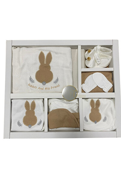 OEM Complete newborn cotton set 10 pieces with Printed "Rabbit and His Friend"