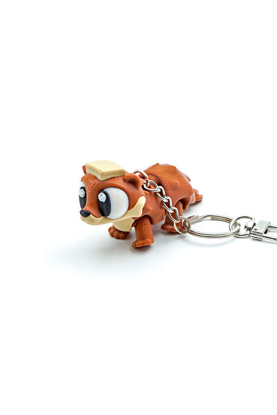 OEM Otter Keychain, Articulated Figurine, 3D, Flexi Keychain for Backpack