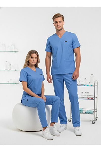 edy uniform EDY ALASKAN BLUE ( YENİ YÖNETMELİK RENK KODU HEKİMLER )