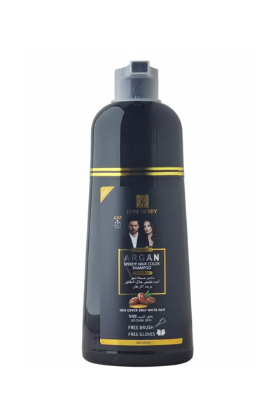 ROSE BERRYY Argan shampoo brown and black