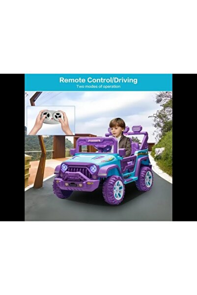 Generic 12V Electric Jeep for Kids with Remote Control, LED (C2128)