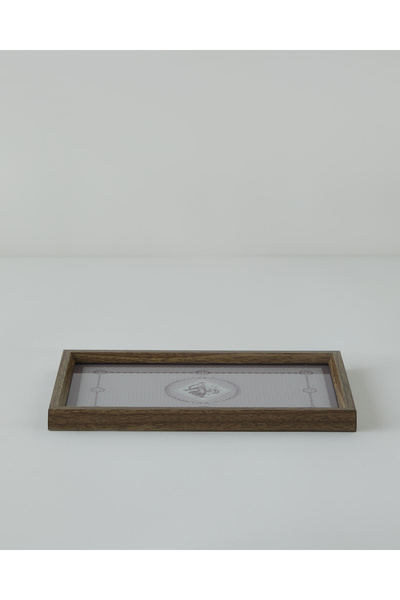 English Home Vesta Decorative Tray 16X26 cm Beige