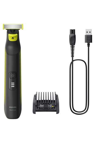 Philips OneBlade Pro QP6506/15 Hybrid Trimmer and Shaver, 90 min Battery, Black