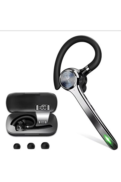 CerCip G7 Bluetooth Headset Black, 100 Hour Battery, Bluetooth 5.3, Multipoint, Noise Cancellation, Mute Button