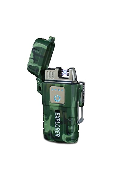 Ems MBrands Explorer Army touch electronic lighter, Water resistant, DOUBLE ARC, No Gas, charging