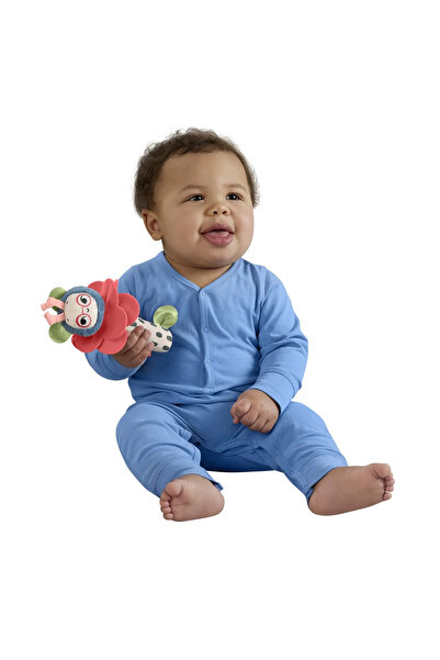 FISHER PRICE Fisher-Price Planet Friends Plush Rattle Toy - Flower and Bee