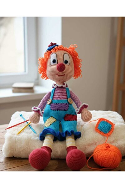 Bilge Amigurumi 43 cm Palyaço