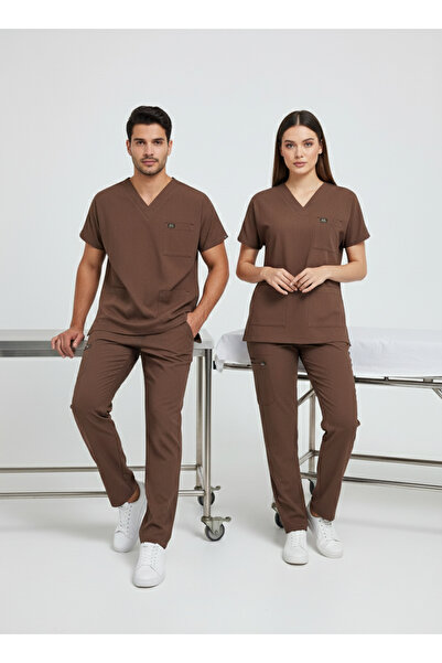 edy uniform EDY FRİAR BROWN SCRUBS ( YENİ YÖNETMELİK SAĞLIK HİZMETLERİNDE ÇAL...