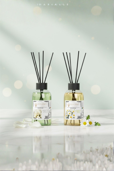 silver elegance vip perfume Ekonomik Çiçek Harmanı 2’li Set (Beyaz Gül & Papa...